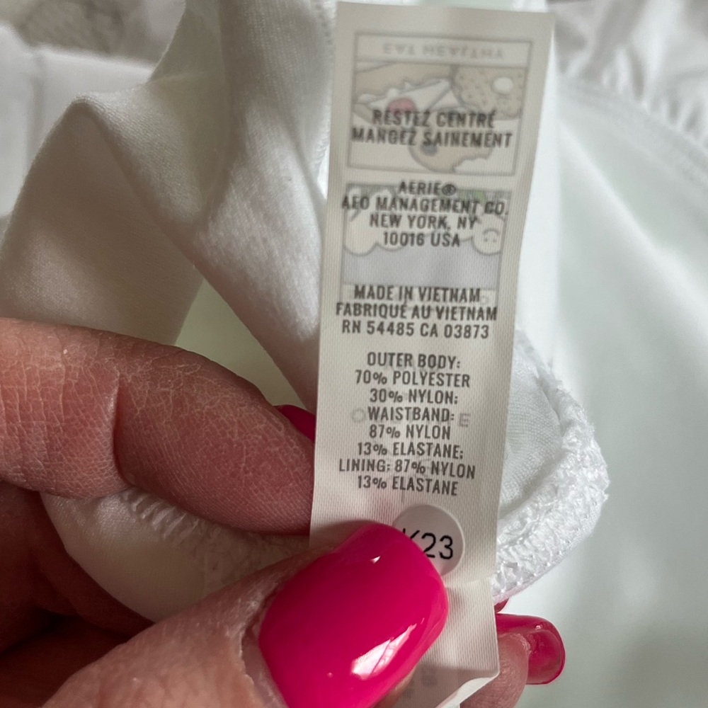 New! Offline by Aerie White Bubble Skort Shorts Mixed Media Women’s Size Medium - Picture 10 of 11